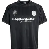 JACK & JONES JCOCOVER RETRO FOOTBALL TEE schwarz XL
