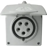 SEZ DK a.s. CEE Wandsteckdose mit Klappdeckel Aufputz 16A 5P 400V IP44 Steckdose IZVN 1653