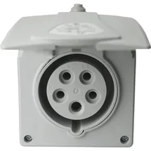 SEZ DK a.s. CEE Wandsteckdose mit Klappdeckel Aufputz 16A 5P 400V IP44 Steckdose IZVN 1653