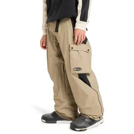 QUIKSILVER Snow Down Cargo Hosen Fallen Rock Ripstop Beige XL