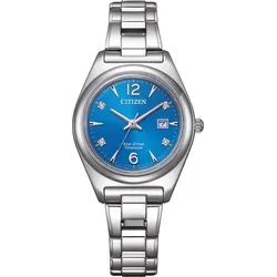 Citizen Super Titanium Quartz Eco-Drive Technologie" EW2601-81L" - blau,titanweiß - 37mm