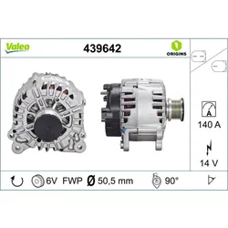 Generator VALEO 439642 für Audi Q5