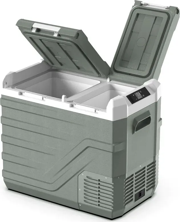 Alpicool NLS55 tragbarer Auto-Kühlschrank, 39 L, 12V/24V, 100–240V, Dual-Zone, elektrische Kühlerbox für Auto, tragbarer Kühler für Camping & Reise, Temperaturbereich –20 °C bis 20 °C, Energieeffizienzklasse C