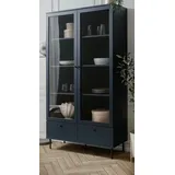 furn.design Vitrine Barina 100 x 183 x 40 cm Blau