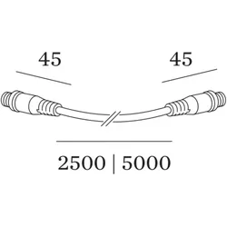 Plug & Play Verlängerungskabel Wever Ducre - 2,5 Meter