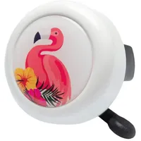 gottstein & libischer Fahrradklingel Motivglocke Flamingo, Ø55mm, weiß