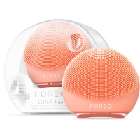 FOREO LUNA 4 go Gesichtsreinigungsbürste & straffende Massage - Premium Hautpflege - Verbessert Aufnahme von Gesichtspflegeprodukten - Einfache Hautpflege-Tools - Für alle Hauttypen - Peach Perfect