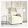 vidaXL Massagesessel Creme Samt 93 x 98 x 93 cm Beige mit Fernbedienung