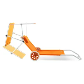 CASARIA Sonnenliege Klappbar 115 x 60 x 30 cm Orange