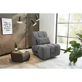 Jockenhöfer Gruppe Relaxsessel Doncaster, mit Dreh-,Schauckel-,Relax-und Wippfunktion,angenehm weicher Cordstoff grau