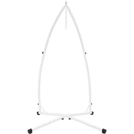 ML DESIGN modern liv Ml-Design Hängesesselgestell, Weiß, Metall, 1-Sitzer, 110x208x110 cm, Gartenmöbel, Hängematten