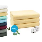 ZOLLNER Handtuchset 3-tlg. 70 x 140 cm gelb