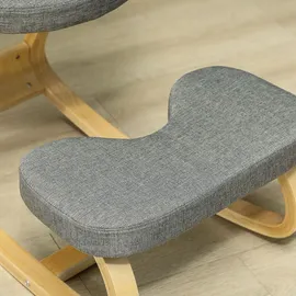 Homcom Kniestuhl Holz Grau