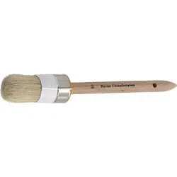 Maler-Ringpinsel Gr. 4 Borstenl. 75 mm helle Chinaborste roher Holzstiel