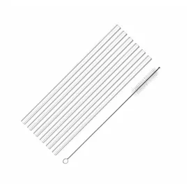 Westmark 6 Trinkhalme Glas gerade 20 cm Transparent