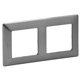 Legrand 754152 Valena Life Rahmen 2-fach Inoxgrau