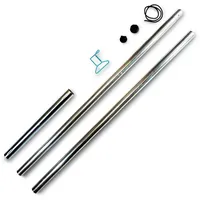 Sunprotect 83203 Stahlmast-Set für Sonnensegel, 2-teilig, zerlegbar, Höhe 2,5