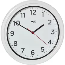 TFA Quarz Outdooruhr 30,5 cm 60.3078 weiß