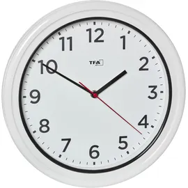TFA Quarz Outdooruhr 30,5 cm 60.3078 weiß