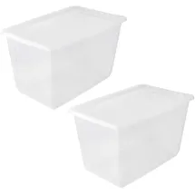 KEEEPER Aufbewahrungsbox bea 39 x 35 x 39 cm 2-tlg. transparent
