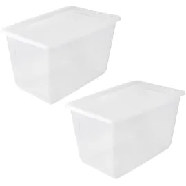 KEEEPER Aufbewahrungsbox bea 39 x 35 x 39 cm 2-tlg. transparent