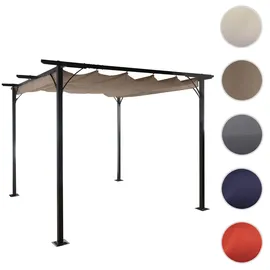 MCW Pergola C42 3 x 3 m inkl. Schiebedach Taupe