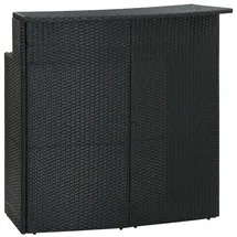 vidaXL Bartisch 120 x 55 x 110 cm Schwarz