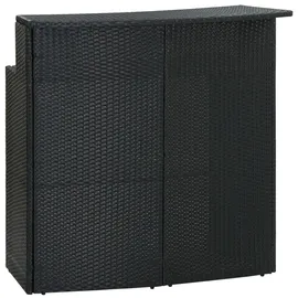 vidaXL Bartisch 120 x 55 x 110 cm Schwarz
