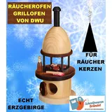 DWU RÄUCHERKERZENOFEN - RÄUCHEROFEN - GRILLOFEN - HOLZ - UHLIG - 915 OFEN ERZGEB