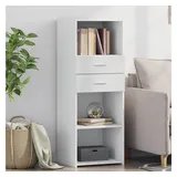 vidaXL Highboard 45 x 42,5 x 124 cm Weiß