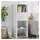 vidaXL Highboard 45 x 42,5 x 124 cm Weiß
