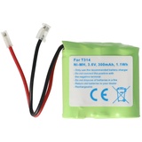 AccuCell Akku passend für Schnurlos-Telefon Universal, AUDIOL, Sagem, NiMH, 3,6V, 300mAh