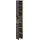 WELLTIME Stauraumschrank Florenz 30 x 185 x 30 cm Schwarz