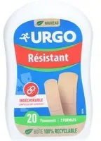 URGO Résistant - Pansement prédécoupé, support tissu élastique, 2 formats Pansement(S) 20 pc(s)