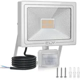 CLY LED Strahler mit Bewegungsmelder Außen 50W 4700LM Super Hell 2700K Warm Weiß LED Fluter IP66 Wasserdicht Außenstrahler Helligkeit Einstellbar Scheinwerfer für Garten Garage Hof Hinterhof