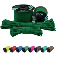EdcX 2 mm Nylon Paracord 275 (50 und 100 m) – 100% Nylonseil, 3-adrige Schnur, Nylonschnur 2 mm in vielen Farben (Green, 50 m)