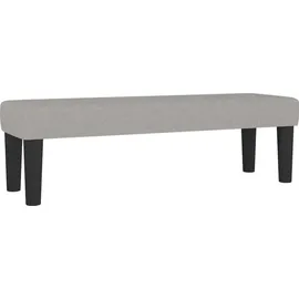 vidaXL Boxspringbett mit Matratze Hellgrau 140x200 cm Stoff