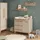 VitaliSpa Wickelkommode Malia, Cashmere/Artisan, 98 x 98 cm mit Schubladen,
