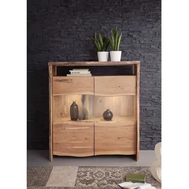Massivmoebel24 Highboard 131 x 147 x 45 cm Natur