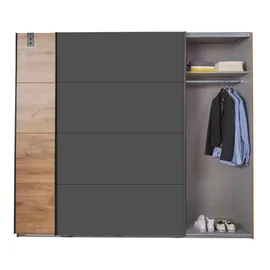 WIMEX Schwebetürenschrank Malmö 225 x 210 x 65 cm Grau