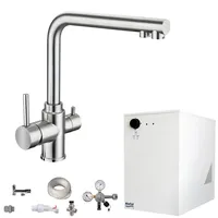 BieTal Wassersprudler Tafelwassergerät silber