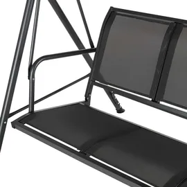 outtec Hollywoodschaukel Grau 3-Sitzer