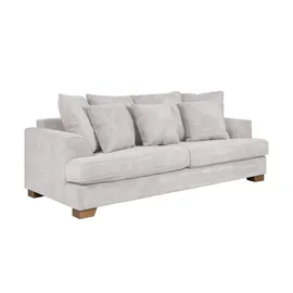 Soho Couch Webstoff 3-Sitzer Weiß