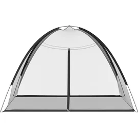 vidaXL Moskito-Netzzelt Mongolisch 220 200 x 135 cm Schwarz