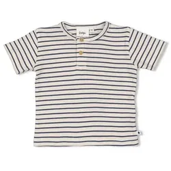 Feetje T-Shirt Ringel Summer Denim Natur, 86