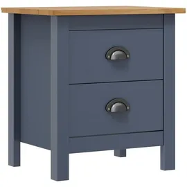 vidaXL Nachtschrank Hill 46 x 35 x 49,5 cm Grau