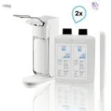 Blanc HYGIENIC SET: Armhebelspender Blanc UNIVERSAL + Haut- und Händedesinfektion SET, 2 Flaschen à 500 ml