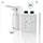 Blanc HYGIENIC SET: Armhebelspender Blanc UNIVERSAL + Haut- und Händedesinfektion SET, 2 Flaschen à 500 ml