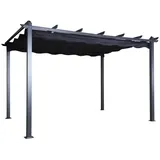 Gardenson Pergola, Metall, 395x245x295 cm, Sonnen- & Sichtschutz, Pavillons & Pergolas, Pergolas