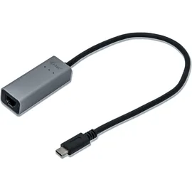 iTEC i-tec USB-C Metal Gigabit Ethernet Adapter 0,28m Typ-C zu Gigabit-Ethernet TB3 St./Bu. grau